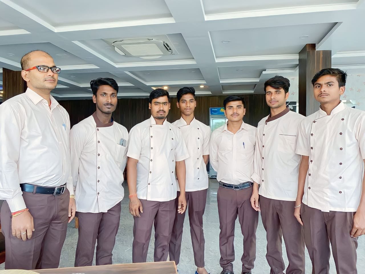 Anamika International Hotel kitchen and service staff